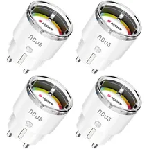 Nous Smart-Home-Steckdose 4 St. Weiß