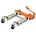 Rangierhilfe 680 kg orange Fußpedal Lenkrollen