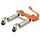 Unicraft Rangierhilfe Aluminium 680 kg orange mit Fußpedal mit Lenkrollen