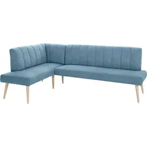 exxpo - sofa fashion Costa 157 x 92 x 245 cm Struktur langer Schenkel rechts azur