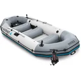 Intex Schlauchboot Mariner 4 Set Inkl. Paddel und Luftpumpe-Professional Series, Grau, | Gr.: onesize