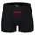 multifanshop Boxershorts Bayern - Herzschlag rot/schwarz L 2er Pack