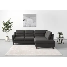 sit&more Ecksofa SIT & MORE "Farö L-Form", grau (fango), B:251cm H:90cm T:187cm, Sofas, Ecksofa, inklusive Federkern, wahlweise mit Bettfunktion und Bettkasten