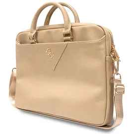 GUESS GUCB15ZPGSTEGD 16" złoty/light gold Triangle 4G Notebooktasche, Gold