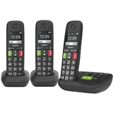 Gigaset E290A TRIO-SET MIT AB,  Senioren Telefon mit 3 schnurlosen Mobilteilen