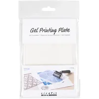 Creativ Company Gel Druckplatte, Größe 12,7x17,8x1 cm, Matt, transparent,