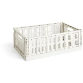 HAY Aufbewahrungsbox Colour Crate L 53 x 34 x 18 cm 1-tlg. Dusty blue