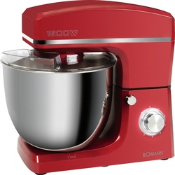 Clatronic Knetmaschine KM 6036 CB Rot, Küchenmaschine, Rot