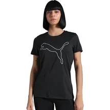 Puma W TAD Essential Heather Logo Tee schwarz S