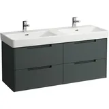 Laufen Waschtischunterbau Juna 4 Schubladen 126,9 x 44,6 x 51,5 cm Verkehrsgrau