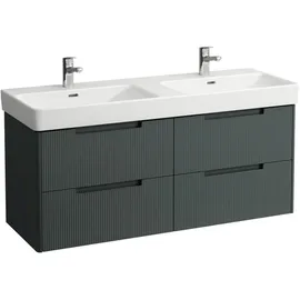 Laufen Waschtischunterbau Juna 4 Schubladen 126,9 x 44,6 x 51,5 cm Verkehrsgrau