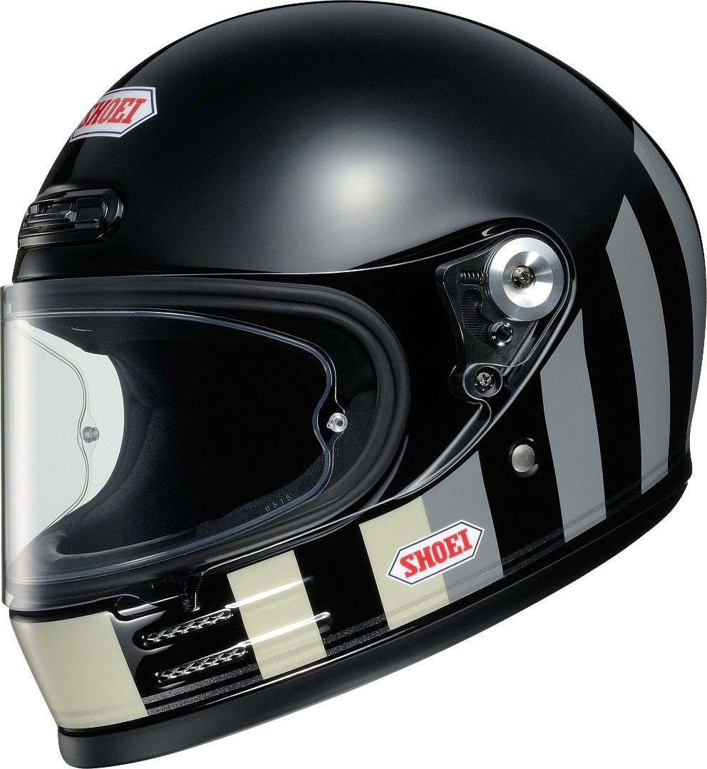Shoei Glamster Resurrection Helm, schwarz-grau-weiss, Größe XS