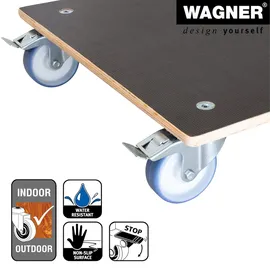 Wagner MAXIGRIP Pflanzenroller 58 x 58 x 14,5 cm Holz