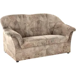 2-Sitzer DOMO COLLECTION "Pegnitz", braun, B:155cm H:82cm T:82cm, 100% Polyester, Sofas