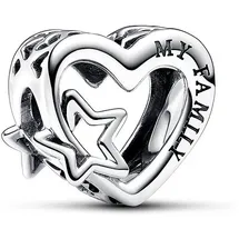 Pandora Familie Herz & Stern Silber 792829C00