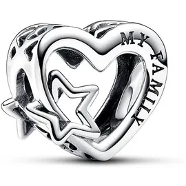 Pandora Familie Herz & Stern Silber 792829C00