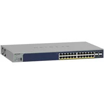 Netgear 28-Port PoE Gigabit Ethernet Smart Switch (GS728TP): Managed, optionales Insight-Cloud-Management, 24 PoE+ bei 190 W, 4 1G SFP, Desktop- oder Rack-Befestigung
