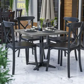 GGM Möbel Jamaika Bistro Tischplatte 60 x 60 x 0 cm Rustikales Kiefer