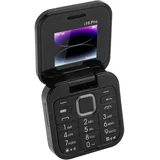 Klapphandy für Senioren, 2G-Handy mit Entsperrten Großen Tasten und Klarem Klang, Dual-SIM-Dual-Standby, Dual-Bildschirme, Quadratisches, Zusammenklappbares -Basistelefon, (Black)