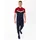 Jako Iconic Poloshirt 901 marine/chili rot XL