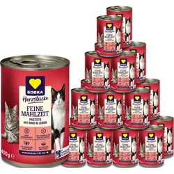 EDEKA Herzstücke Feine Mahlzeit Pastete mit Rind& Leber 20x400g