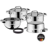 WMF Compact Cuisine Topf-Set 4-tlg. Bratentopf  + Fleischtopf + Dämpfereinsatz + Rührschüssel