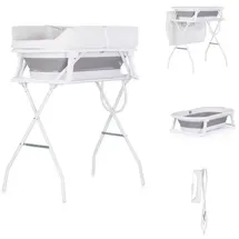 Chipolino Babywanne, Wickeltisch 2 in 1 Sonata Ständer faltbar Thermometer 11 kg grau