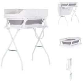 Chipolino Babywanne, Wickeltisch 2 in 1 Sonata Ständer faltbar Thermometer 11 kg grau