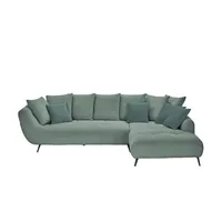 bobb Ecksofa  Bellani III , grün , Maße (cm): B: 318 H: 90 T: 218.0