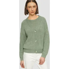 s.Oliver Strickjacke aus Bändchengarn im Relaxed Fit Grün 46