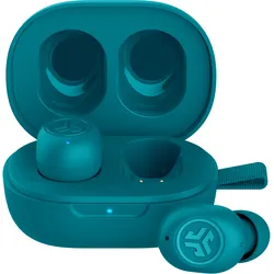 Jlab JBuds Mini True Wireless Earbuds- Aqua Bluetooth In-Ear-Kopfhörer, Integriertes Mikrofon