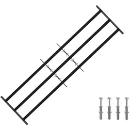 vidaXL Sicherheitsgitter für Fenster mit 3 Querstangen 3 pcs 93-174 cm