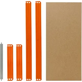 shelfplaza PRO 100x60 cm Fachboden-Set in blau-orange für PRO Schwerlastregale