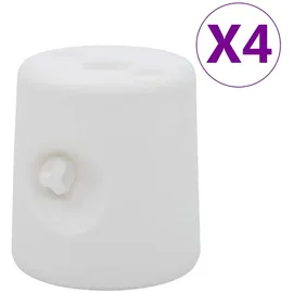vidaXL Pavillon-Gewichte 4 Stück Schwarz 0,0 x 0,0 m
