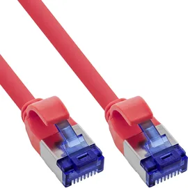 InLine Patchkabel Slim, Cat.6A, S/FTP, TPE (LSZH) flexibel, PoE, rot, 20m