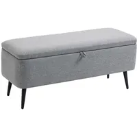 Homcom Sitzbank Polsterbank Grau 101 x 38,5 x 44,5 cm