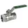 OPAL Giacomini Kugelhahn 3/8" R250W Schwermodel mit Hebelgriff, Messing chrom
