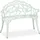 Relaxdays Gartenbank 98 x 78 x 55,5 cm Weiß/Grün
