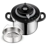 Tefal »Clipso+ CHEF, 6 l Schwarz, Grau