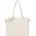 Shopping Bag Synthetik Beige/Weiß