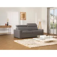 Schlafsofa 4-Sitzer - Liegefläche mit Lattenrost: 160 cm - Matratzenhöhe: 18 cm - Stoff - Grau - VIZIR