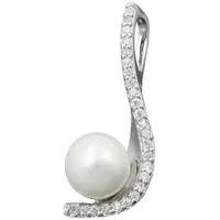 GALLAY Perlenanhänger Silber 25x10mm