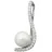 GALLAY Perlenanhänger Silber 25x10mm