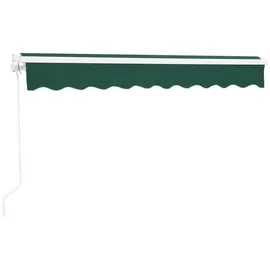 [en.casa] Gelenkarmmarkise Bitonto 350 x 250 cm dunkelgrün