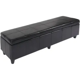 MCW Sitzbank Arezzo XXL Schwarz 180 x 45 x 45 cm