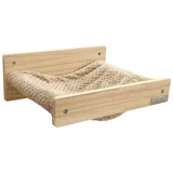 Kerbl Wandhängematte Timber, 38x33,5x16cm, Natur/Taupe