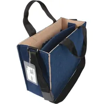 Sigel Laptoptasche Hot Desking Bag Bicolor Recycling-PET dunkelblau, beige BA420 bis 39,1 cm (15,4 Zoll)