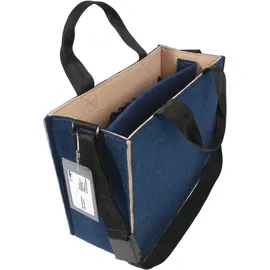 Sigel Laptoptasche Hot Desking Bag Bicolor Recycling-PET dunkelblau, beige BA420 bis 39,1 cm (15,4 Zoll)