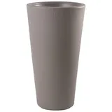 8 seasons Design Shining Classic Pot L, LED Pflanzkübel 39 x 70 cm (Taupe), E27 Fassung inkl. Leuchtmittel in warmweiß, beleuchteter Pflanzkübel für innen + außen, Blumenkübel