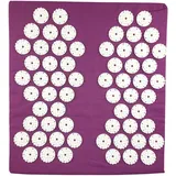 GMMH Shanti Akupressur Akupressurkissen Fußkissen Nagelkissen (35 x 32 x 5 cm, Fussmatte, Lila) Akupunktur Akupunkturkissen Massage Massagekissen Matte Massagematte Akupunkturmatte Iplikator